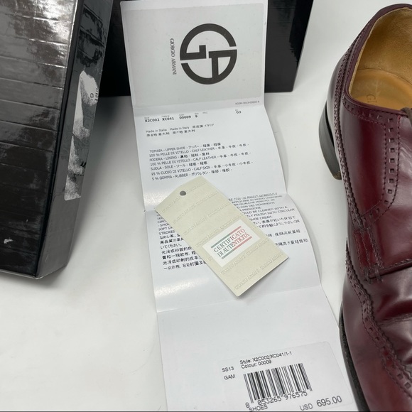 Giorgio Armani Wingtip Shoes - Picture 9 of 10